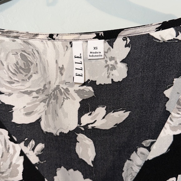 Elle black and gray dress size XS perfect condition - Picture 3 of 8